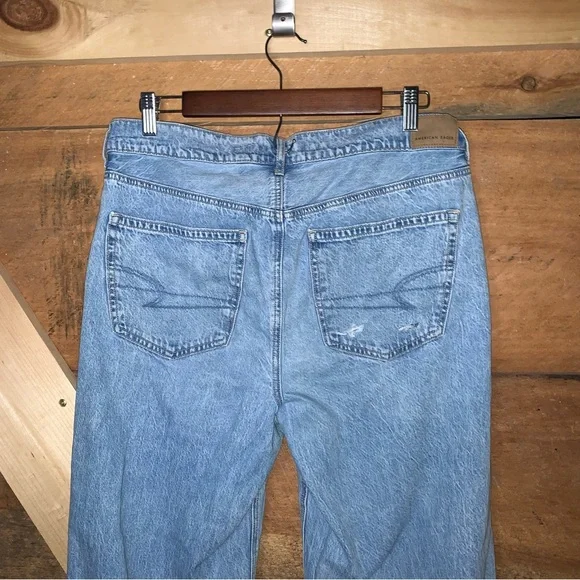 American Eagle Super High Rise Baggy Wide Leg Jeans Regular size 10 - Picture 7 of 13